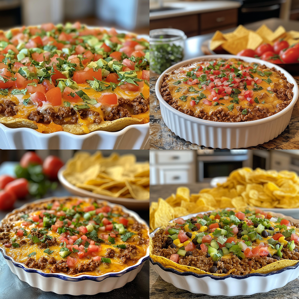 Taco Dip with Ground Beef