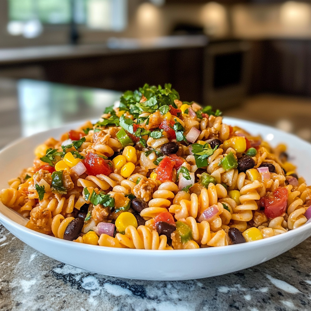 Taco Pasta Salad ingredients