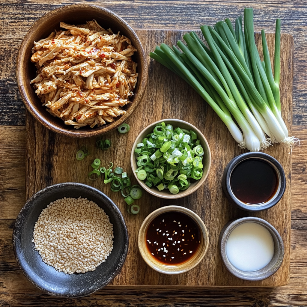 Transform Leftover Rotisserie Chicken into Savory Korean BBQ Delight ingredients