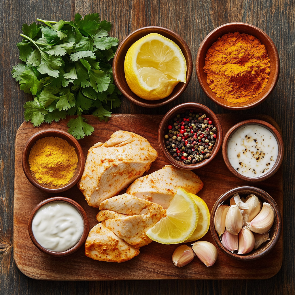 Air Fryer Tandoori Turkey Breast ingredients