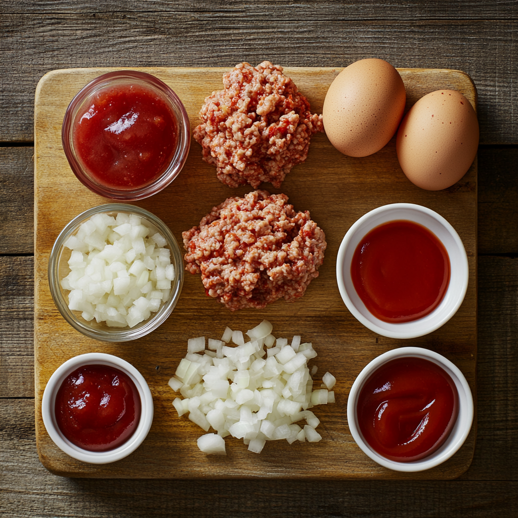 Air Fryer Turkey Meatloaf ingredients