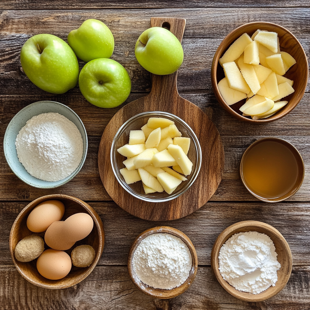 Apple Cinnamon Crumb Muffins ingredients