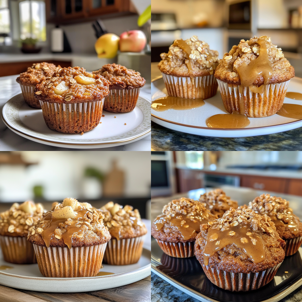 Apple Cinnamon Oat Muffins