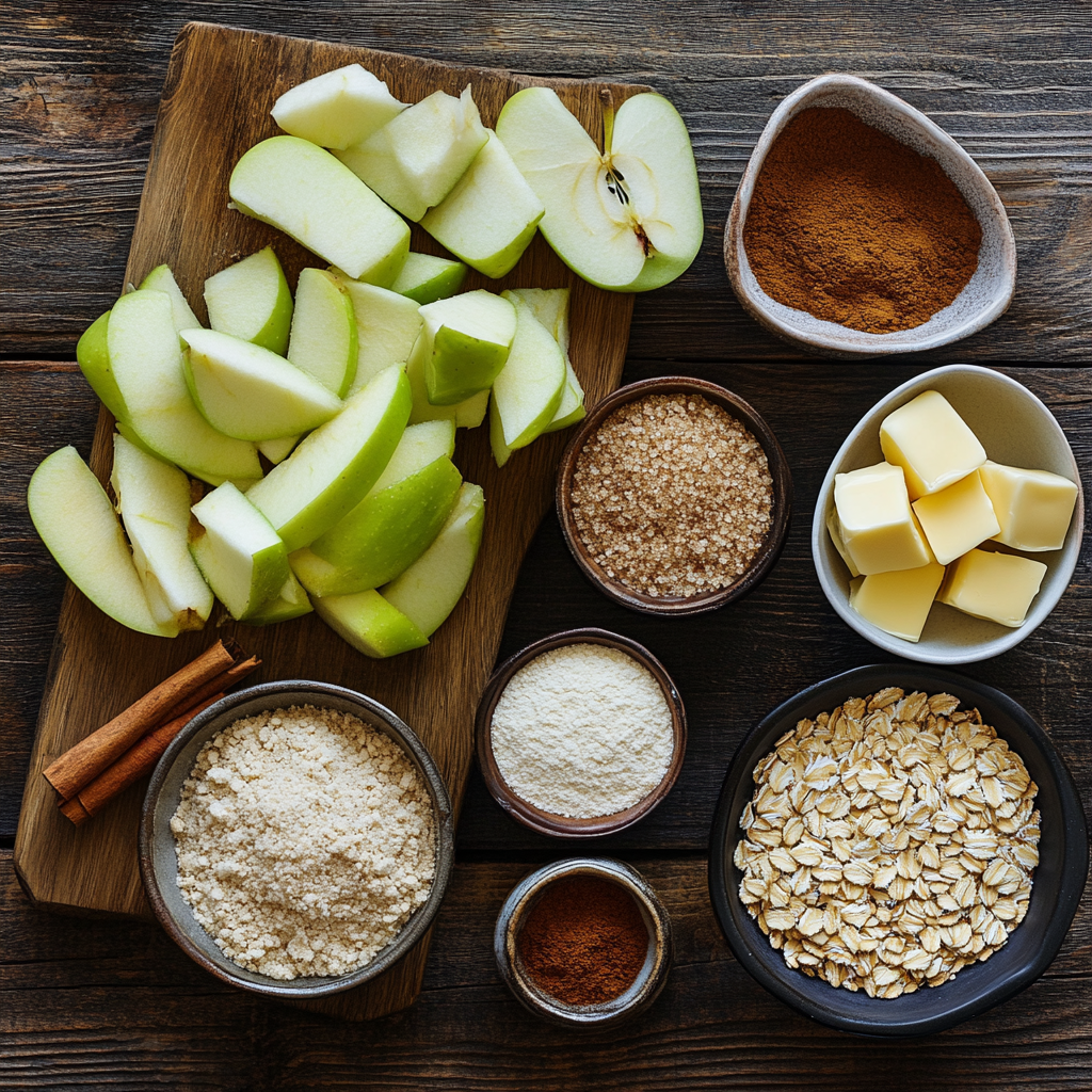 Apple Crisp Bars ingredients