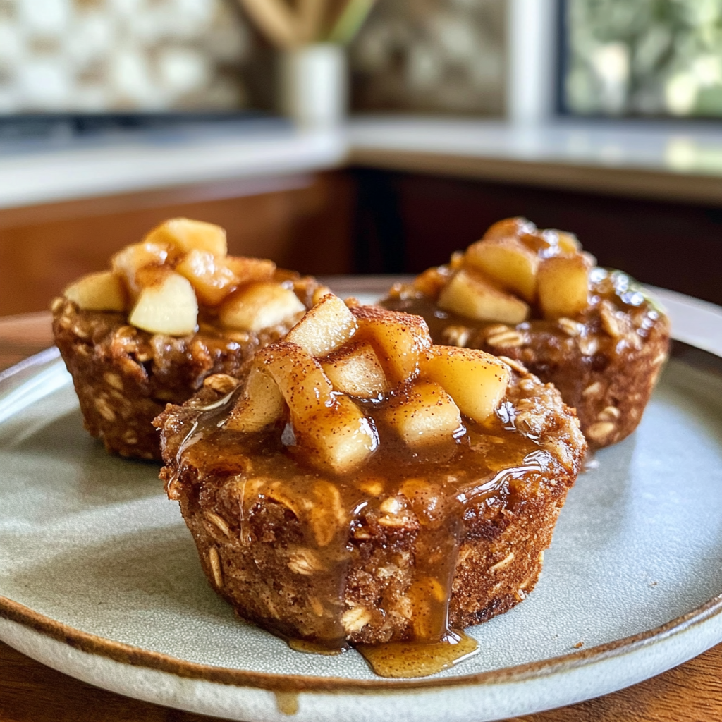 Baked Apple Cinnamon Oatmeal Cups
