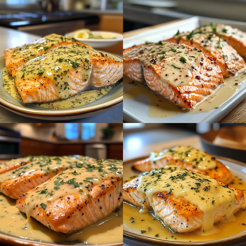 Baked Boursin Salmon