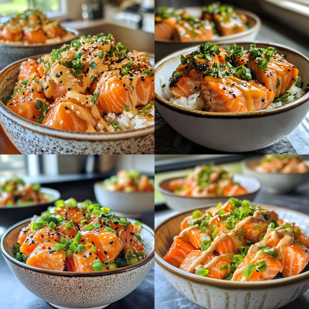 Bang Bang Salmon Bites Bowls