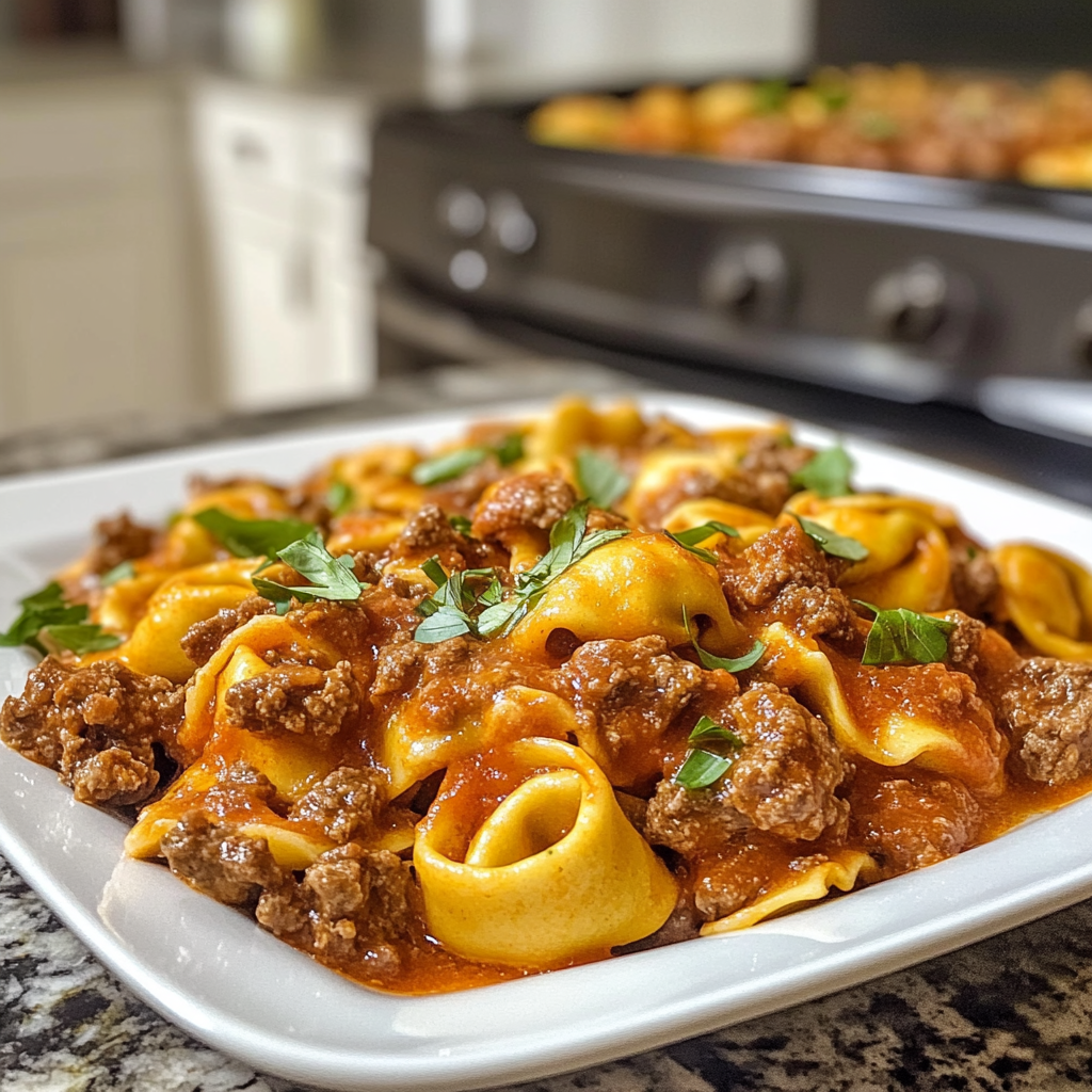 Beef Tortellini Bake