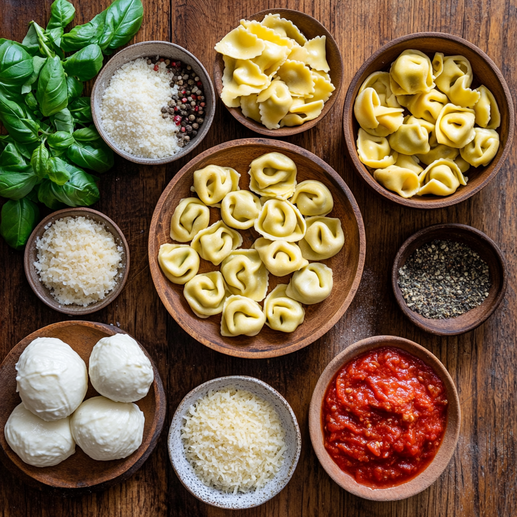 Beef Tortellini Bake ingredients