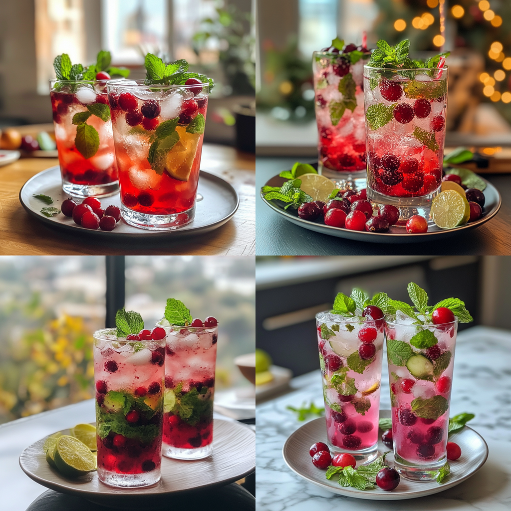 Christmas Cranberry Mojito Recipe for Festive Cheers