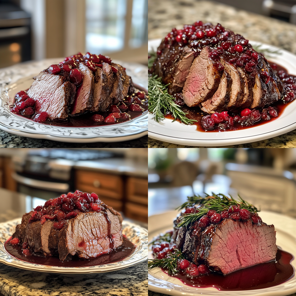 Cranberry Balsamic Roast Beef Recipe