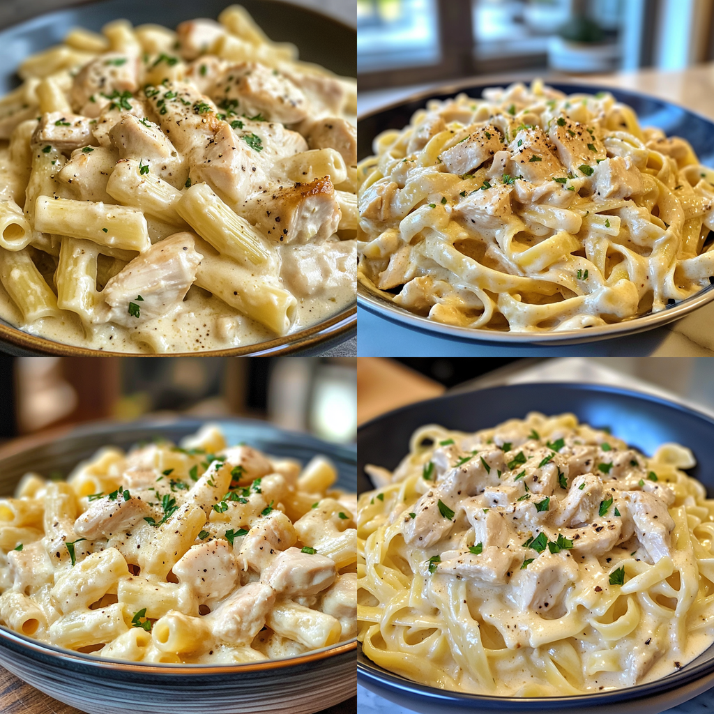 Creamy Pasta with Chicken and Garlic in 30 Minutes