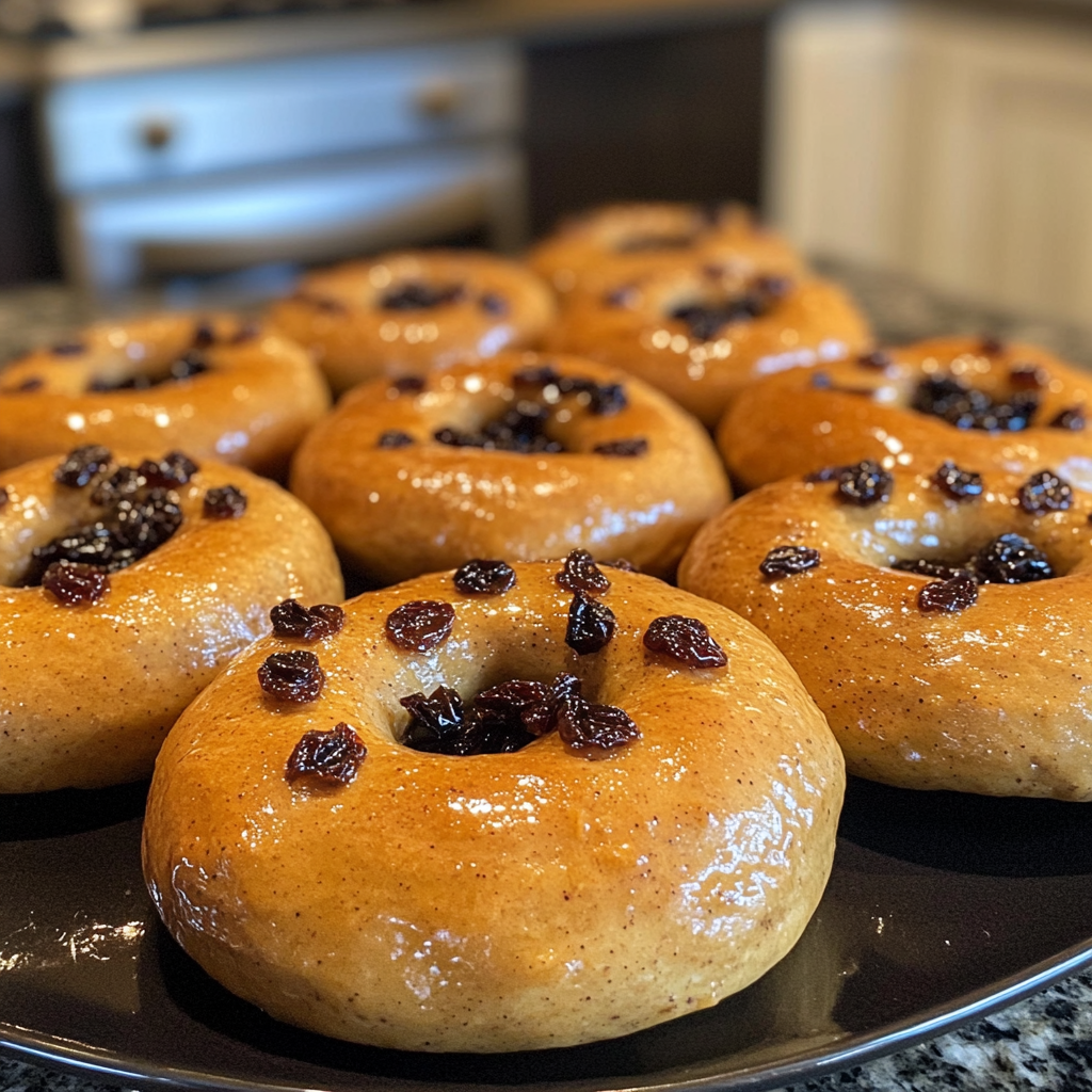 Homemade Cinnamon Raisin Bagels
