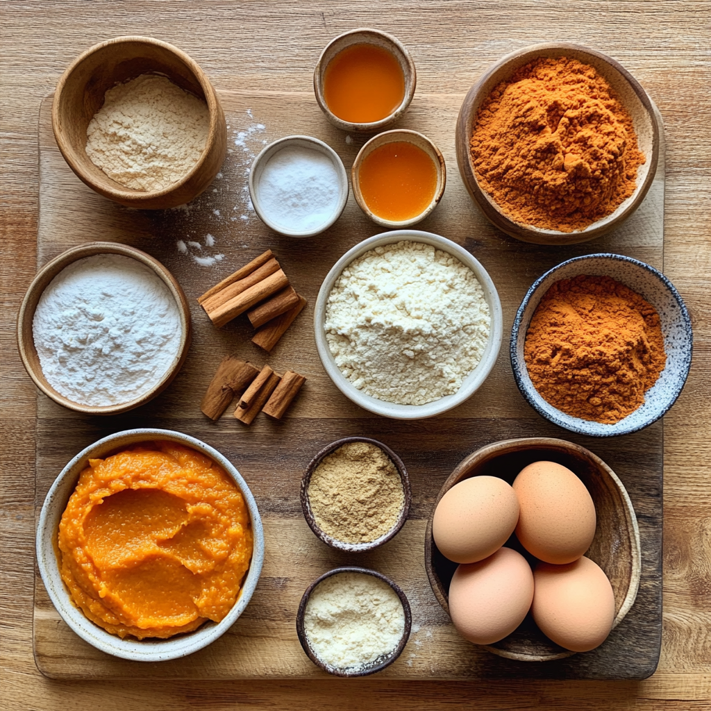 Mini Cinnamon Sugar Pumpkin Muffins ingredients