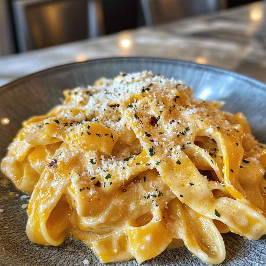 Pumpkin Alfredo Pasta