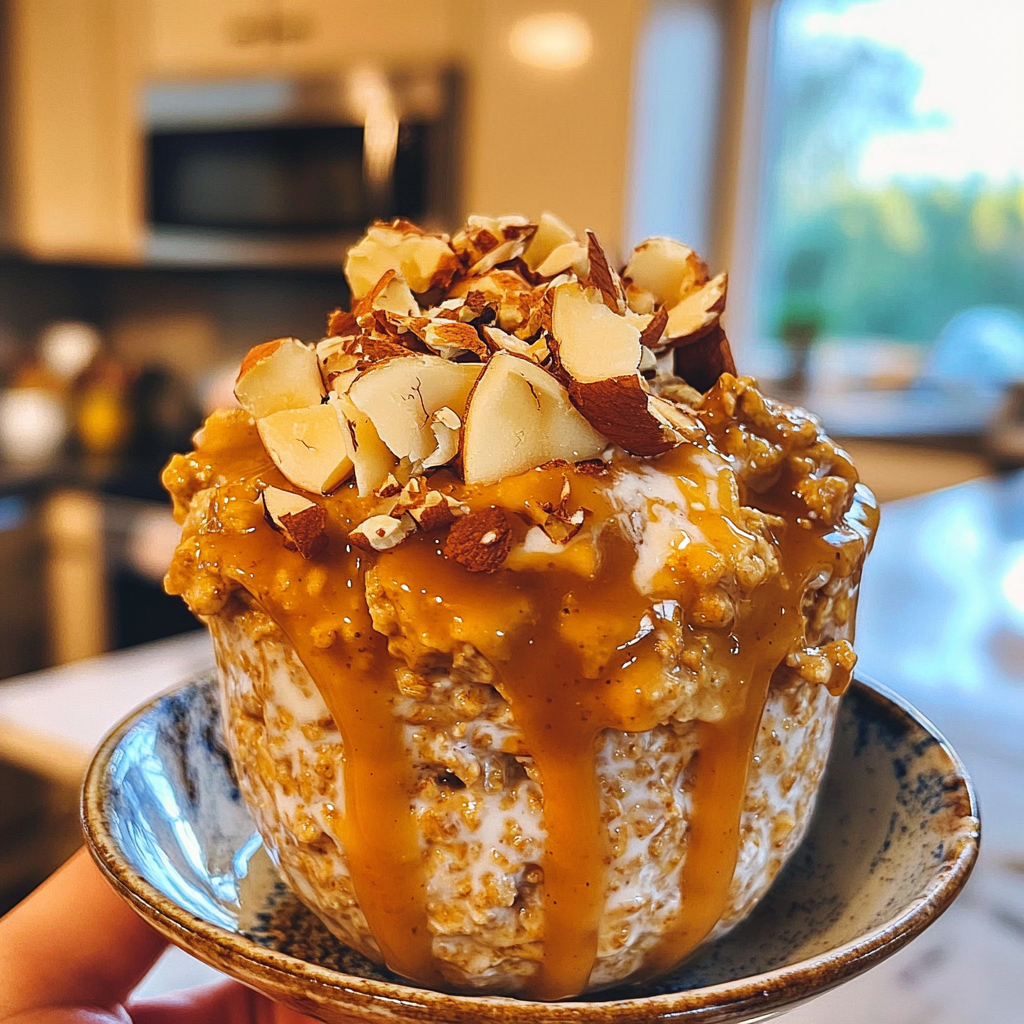 Pumpkin Cheesecake Overnight Oats