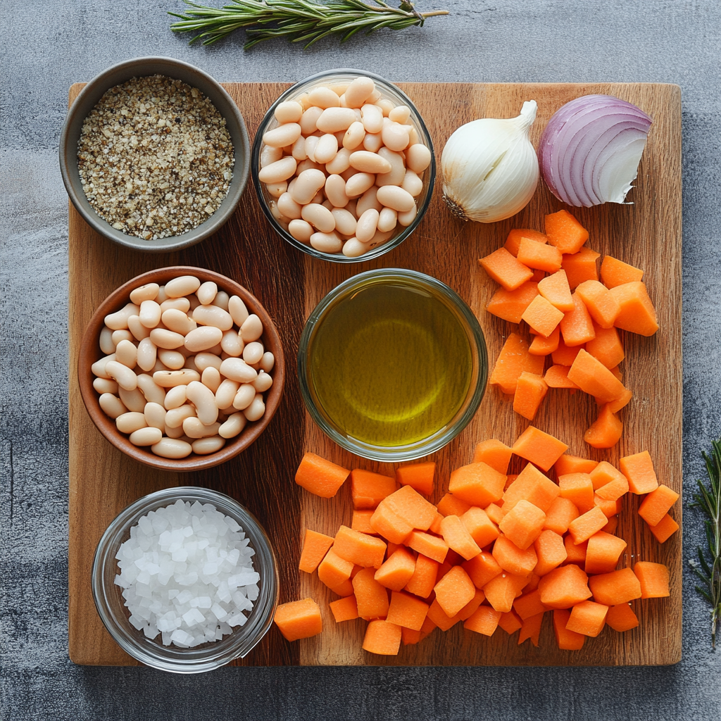 Rosemary Garlic White Bean Soup ingredients