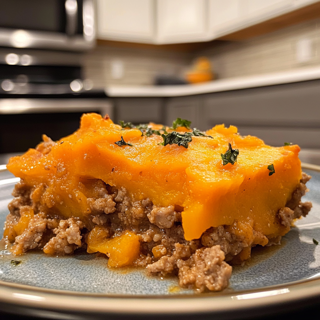 Sweet Potato and Ground Turkey Bake